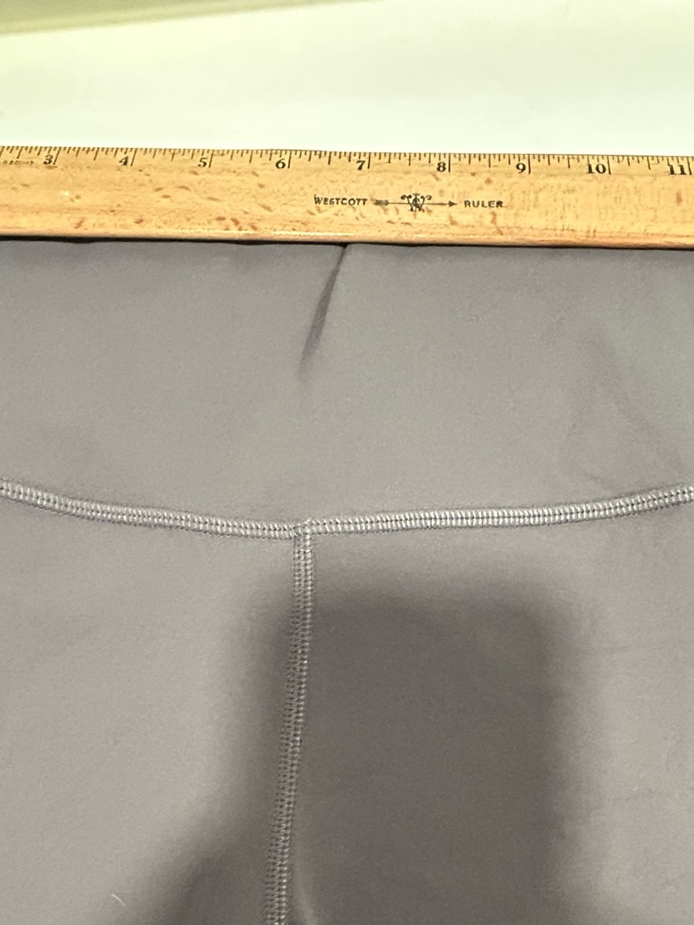 ALO Yoga Moto Leggings Grey Ribbed High Waisted Stretch Athleisure Gym Large - Picture 8 of 9